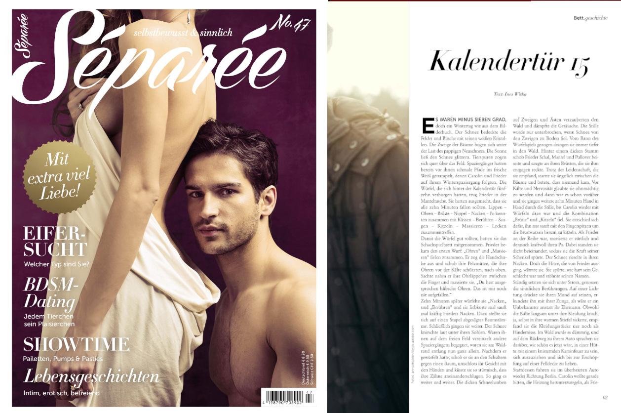 Artikel in der Séparée - Hochglanz Erotik Magazin für selbstbewusste Frauen